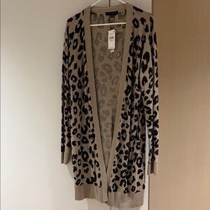 Sanctuary Tan and Black Leopard Cardigan